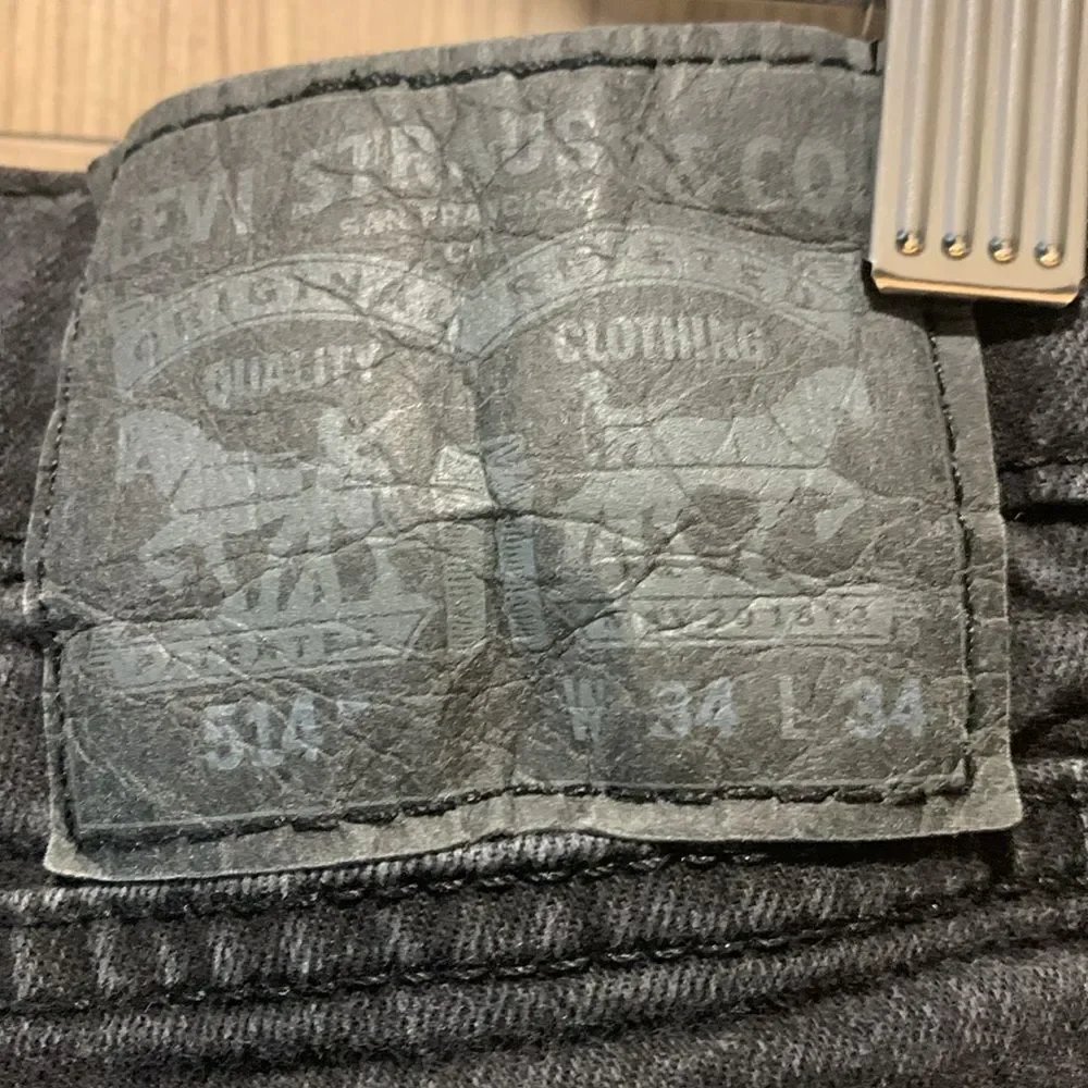 Levi's Black  Denim Jeans, size 34x34